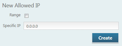 New single allowed ip address form